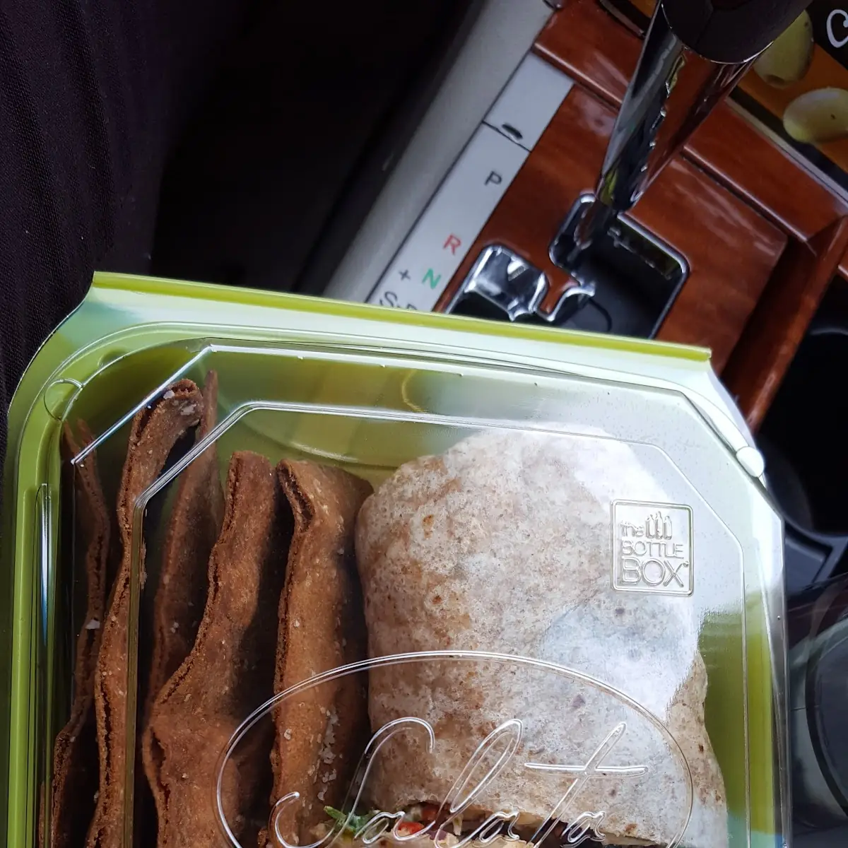 Salata Wrap with Pita Chips