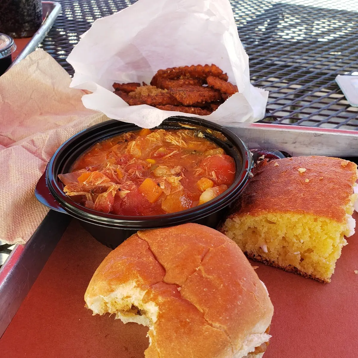 Sweet Potato Fries Cornbread