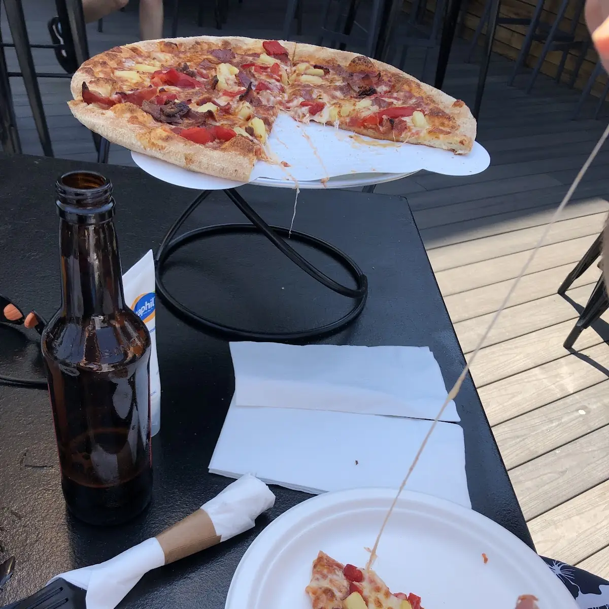 Pepper and Pineapple Pizza