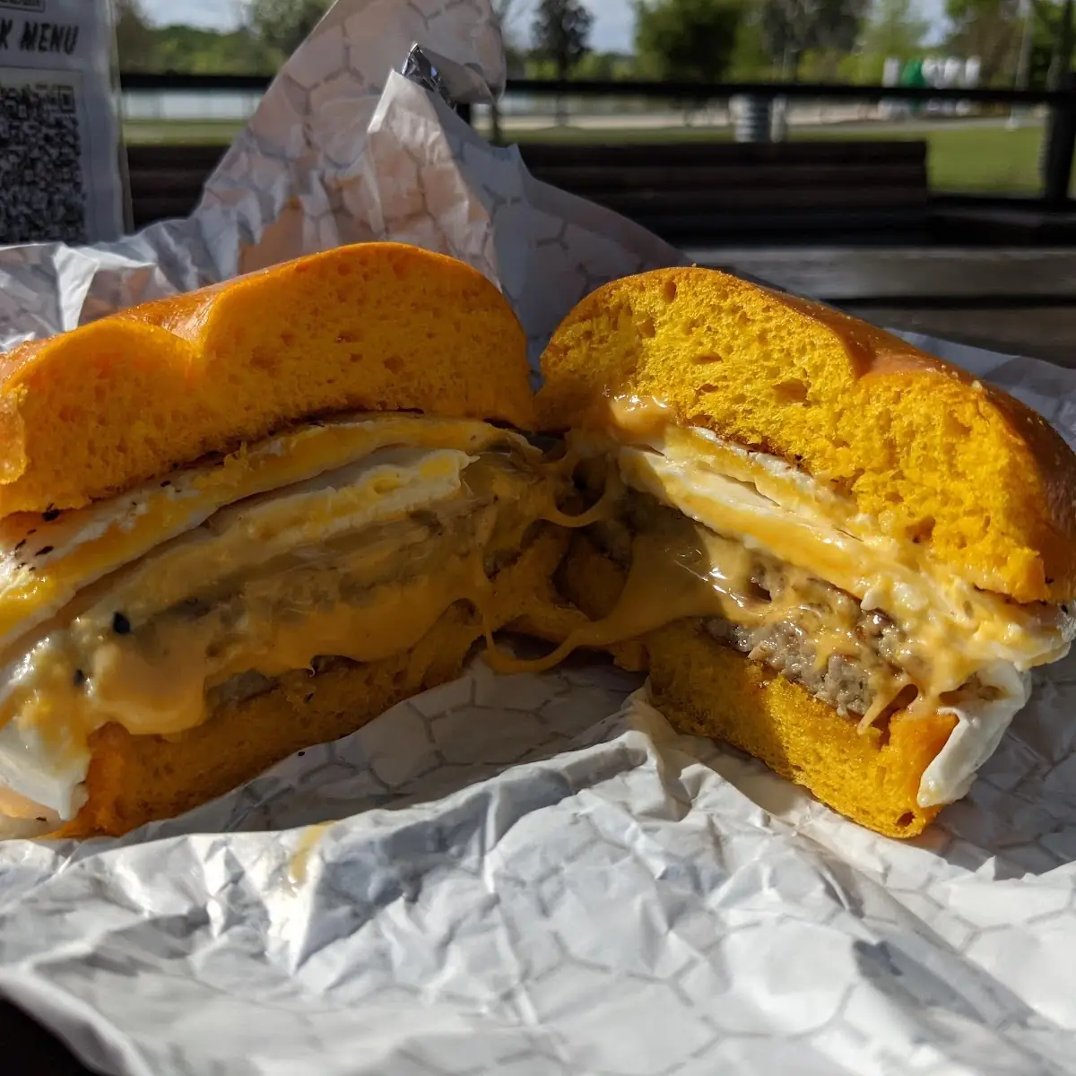 Sausage Egg and Cheese Breakfast Sandwich