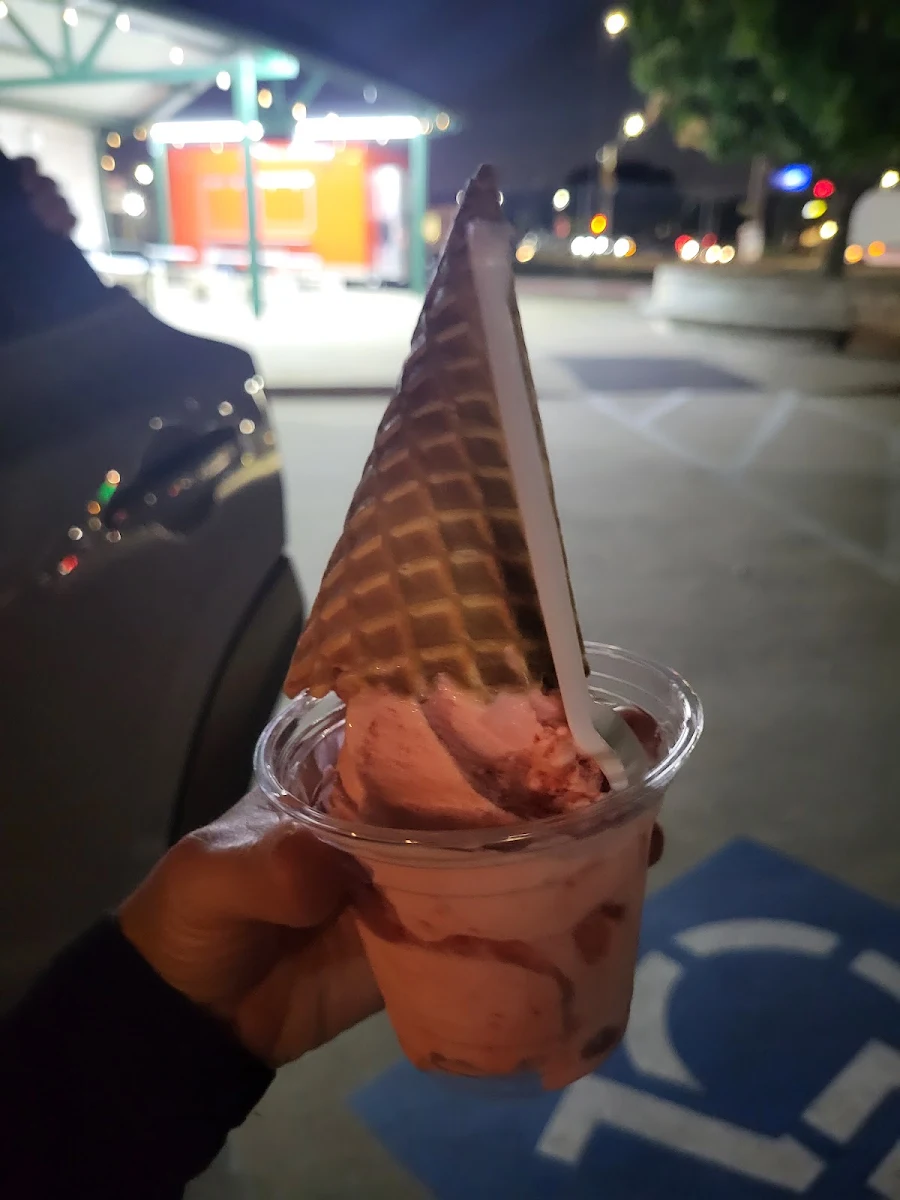 Strawberry Ice Cream Cone