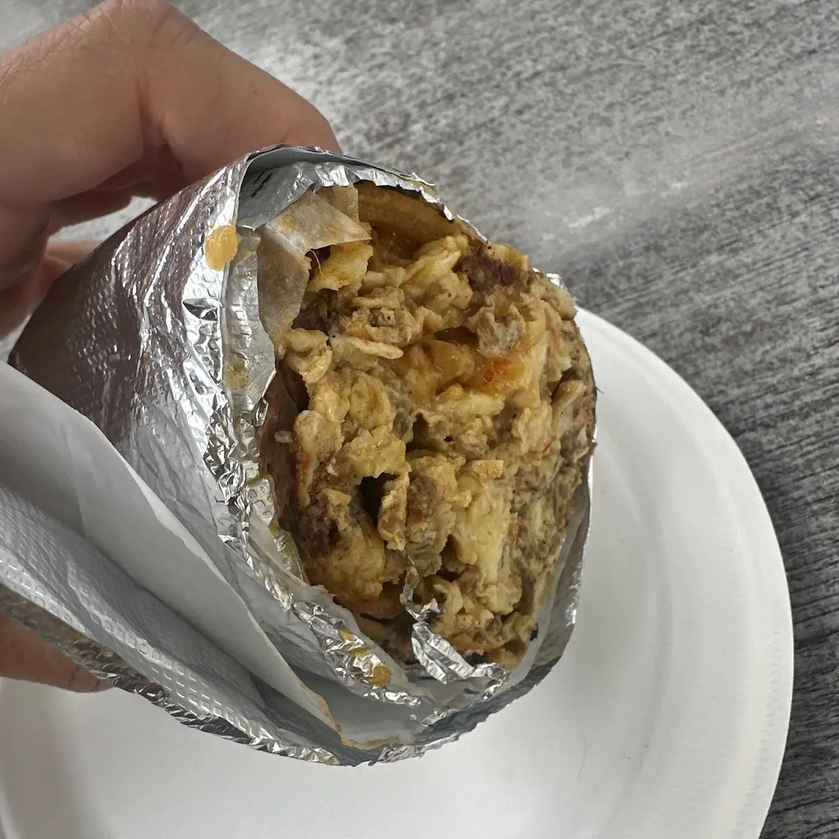 Chorizo Breakfast Burrito