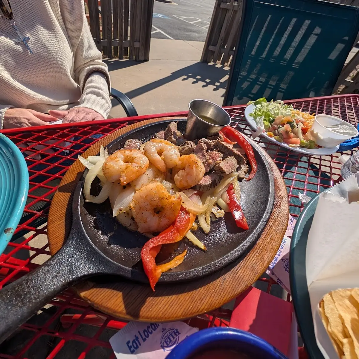 Shrimp and Beef Fajitas