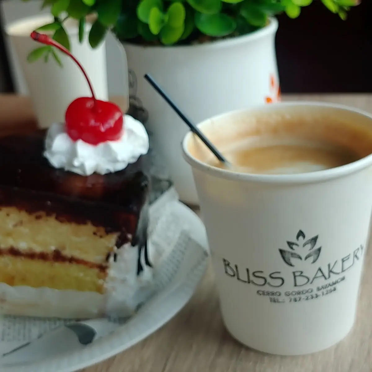 Chocolate Cake & Latte
