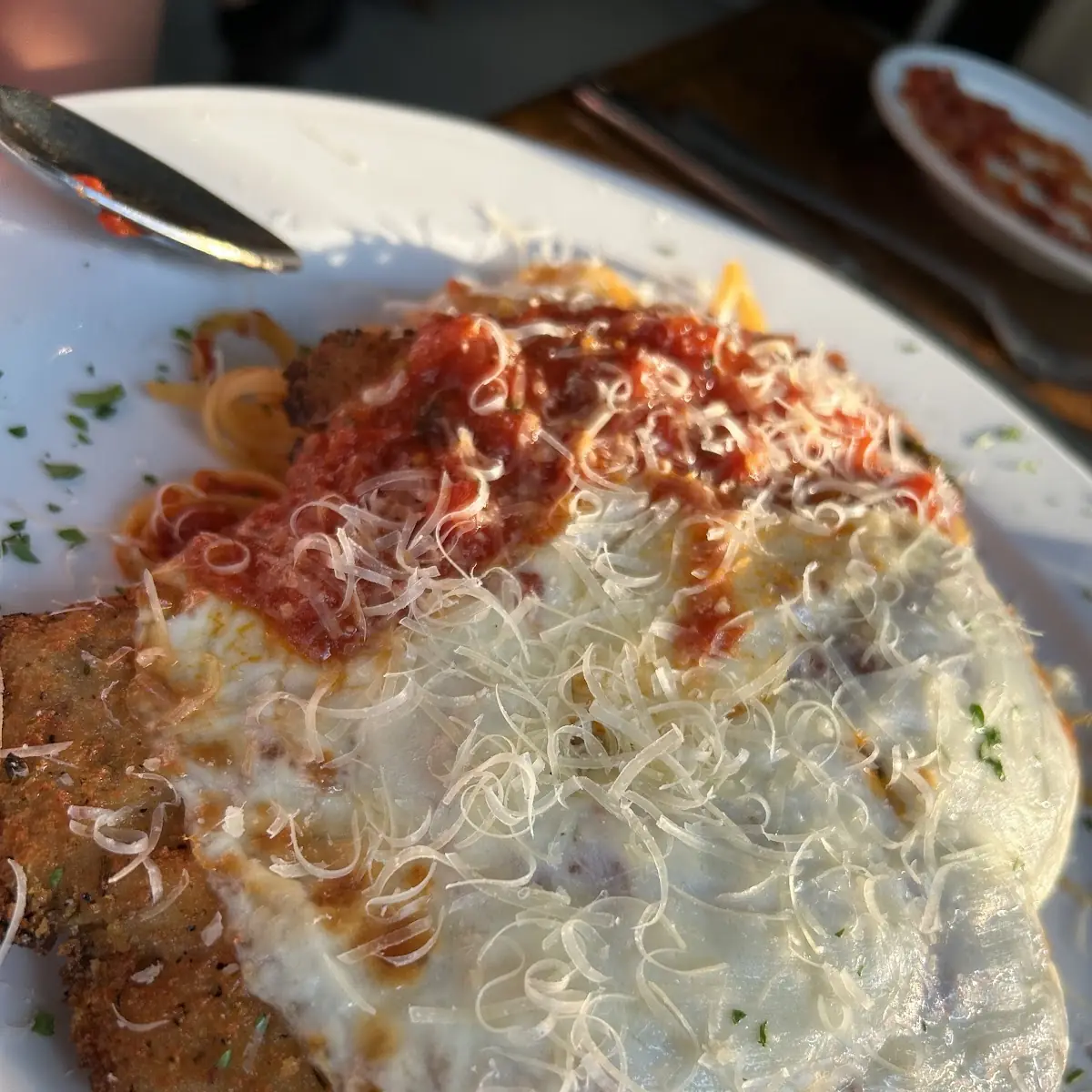 Chicken or Veal Parmigiana