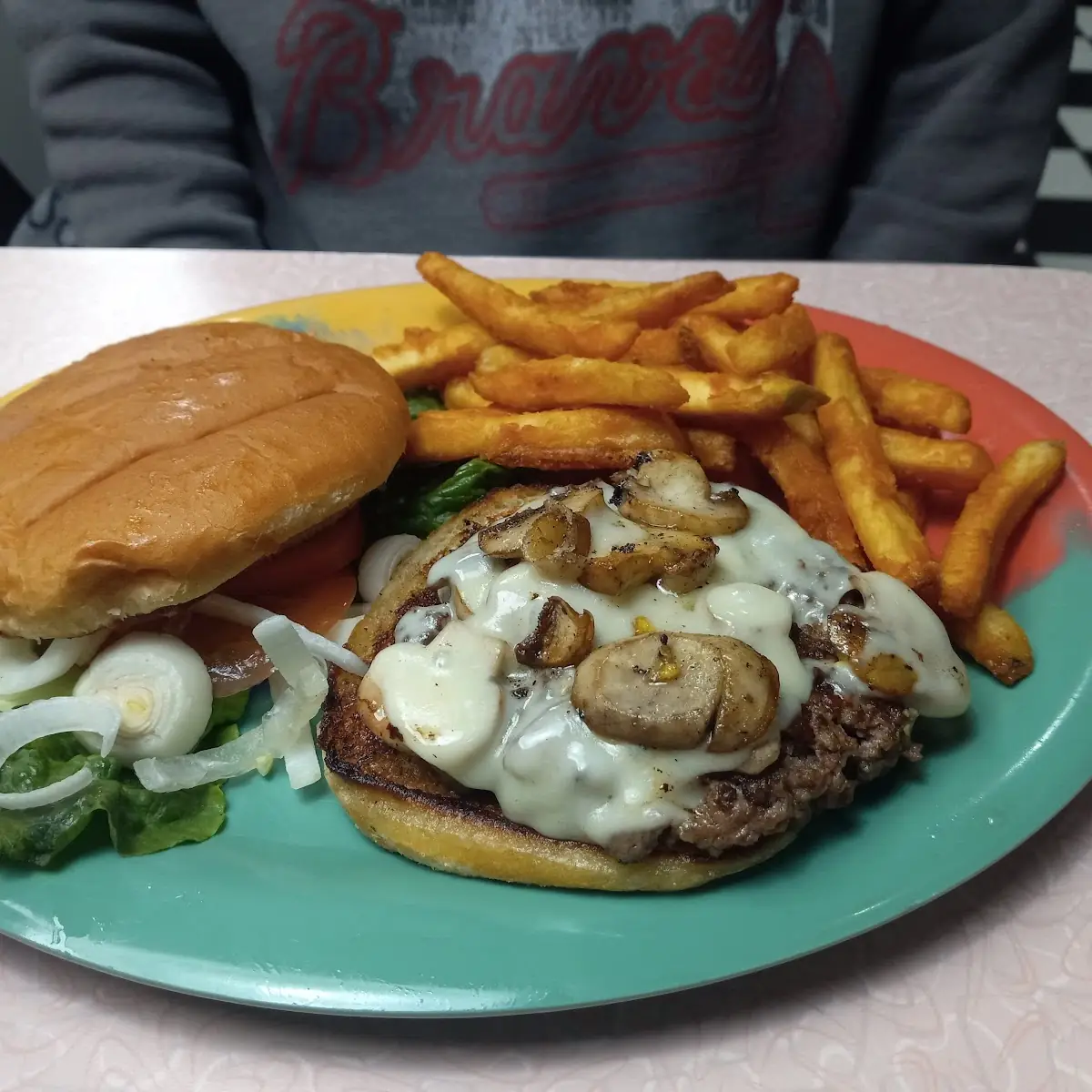 Mushroom Swiss Burger