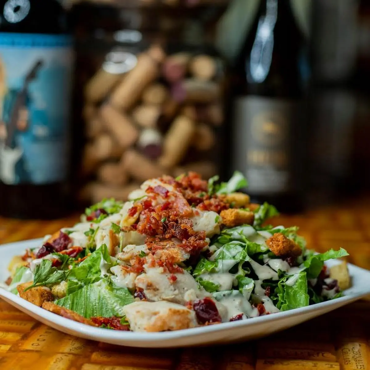 Chopped Roasted Chicken Cesar Salad
