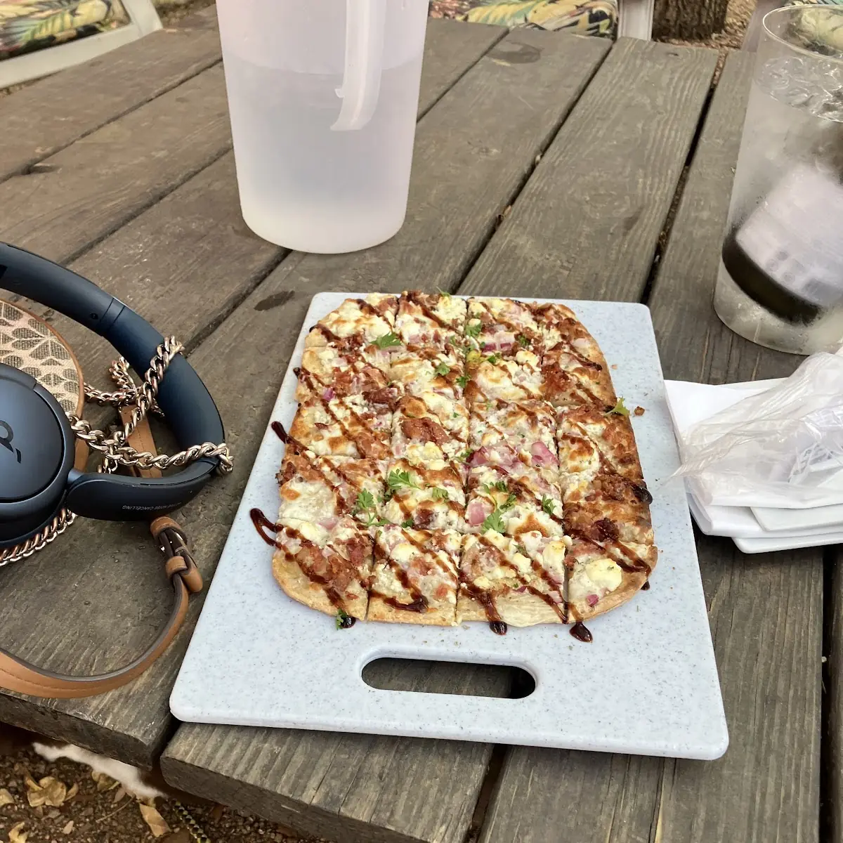Goat Cheese Bacon Flat Bread Pizza