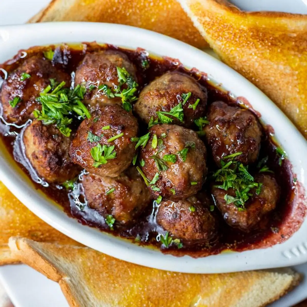Meatballs in Raspberry Chipotle Wine Sauce