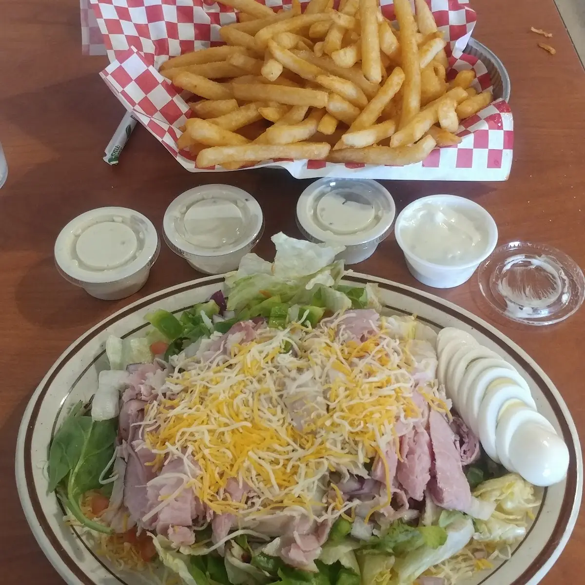 Chef Salad and Fries