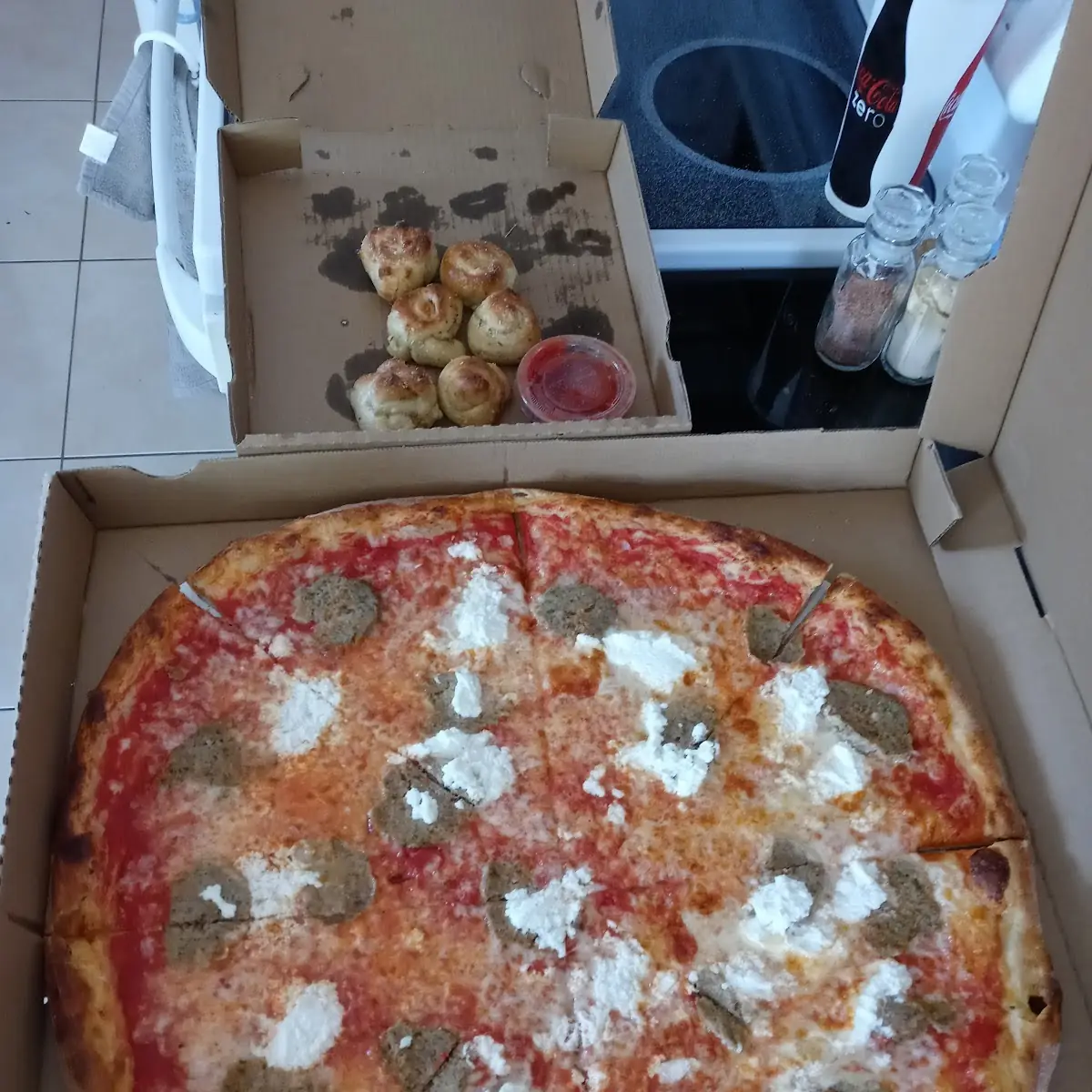 Meatball Pizza