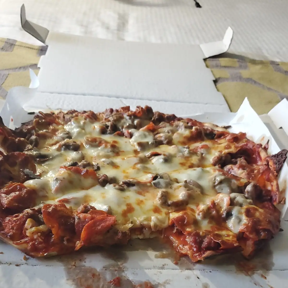Sausage and Mushroom Pizza