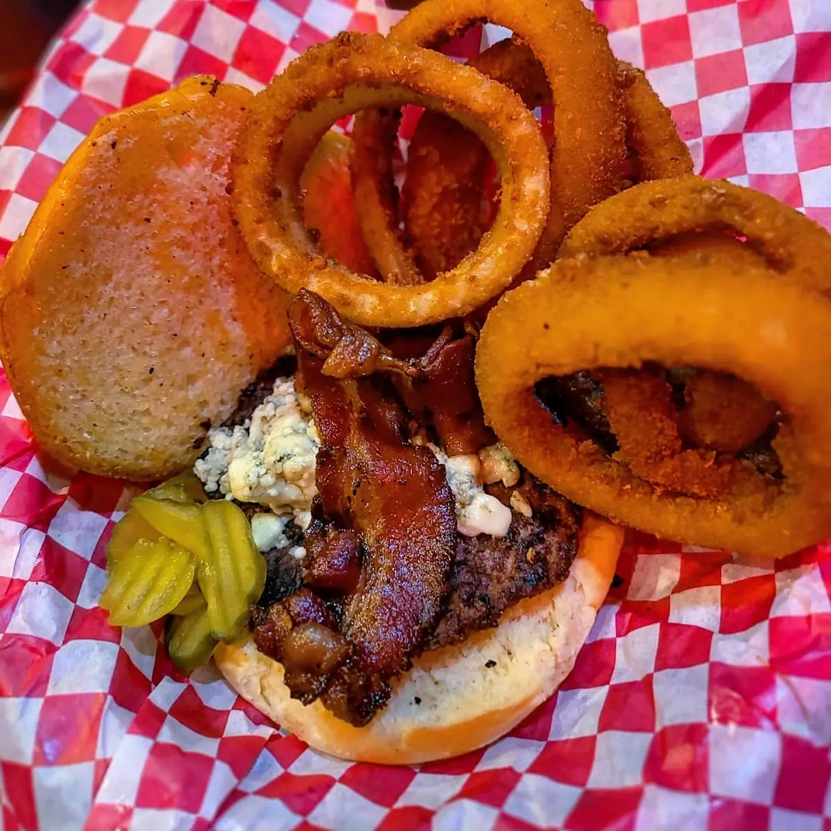 Blue Cheese Burger & Bacon