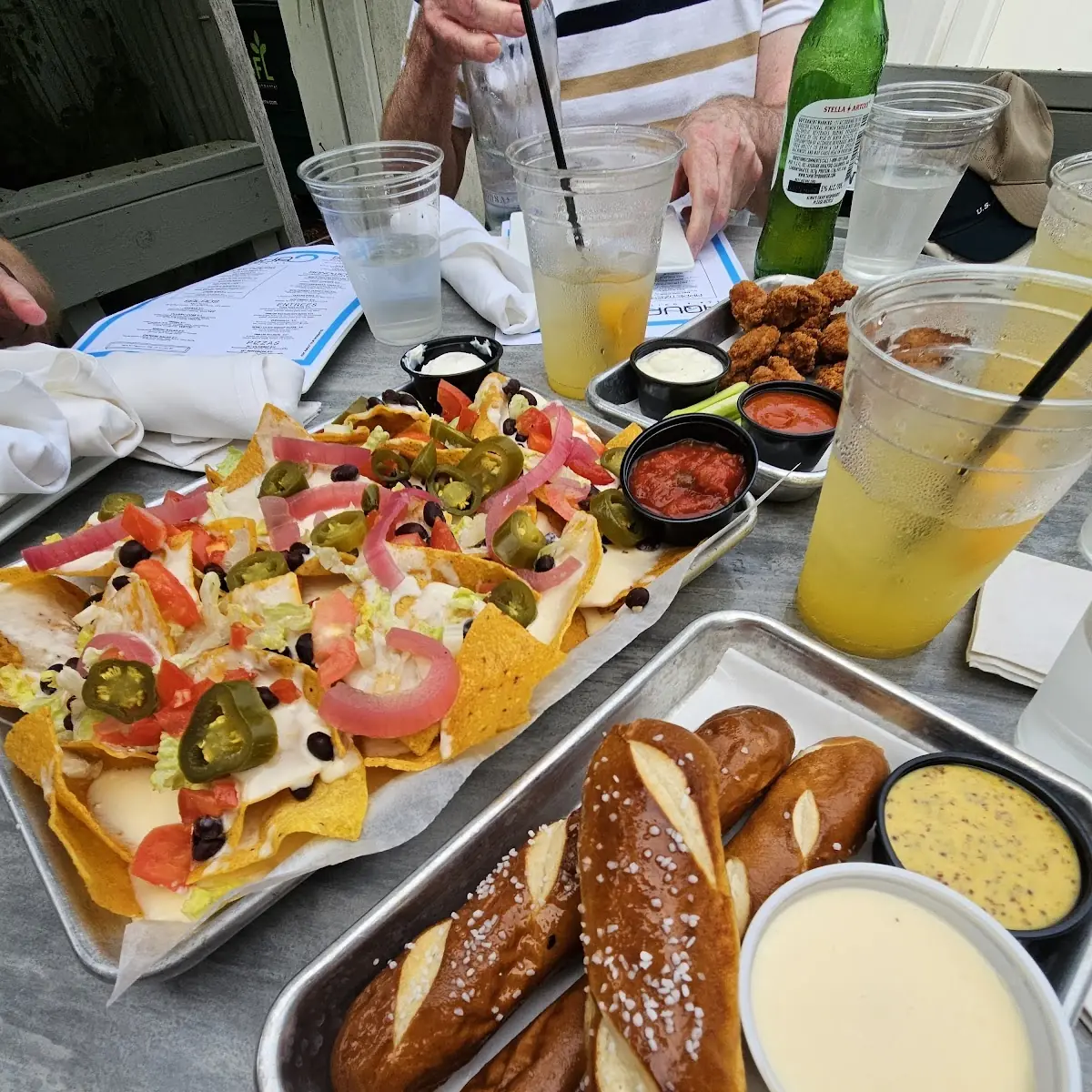 Nachos and Pretzel Bites