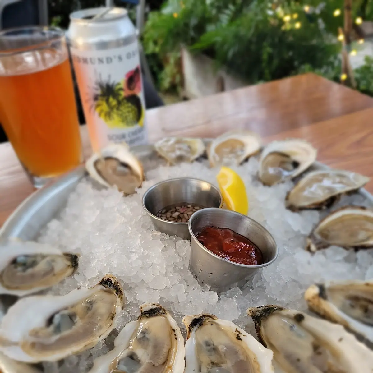 Raw Oysters with Dipping Sauces