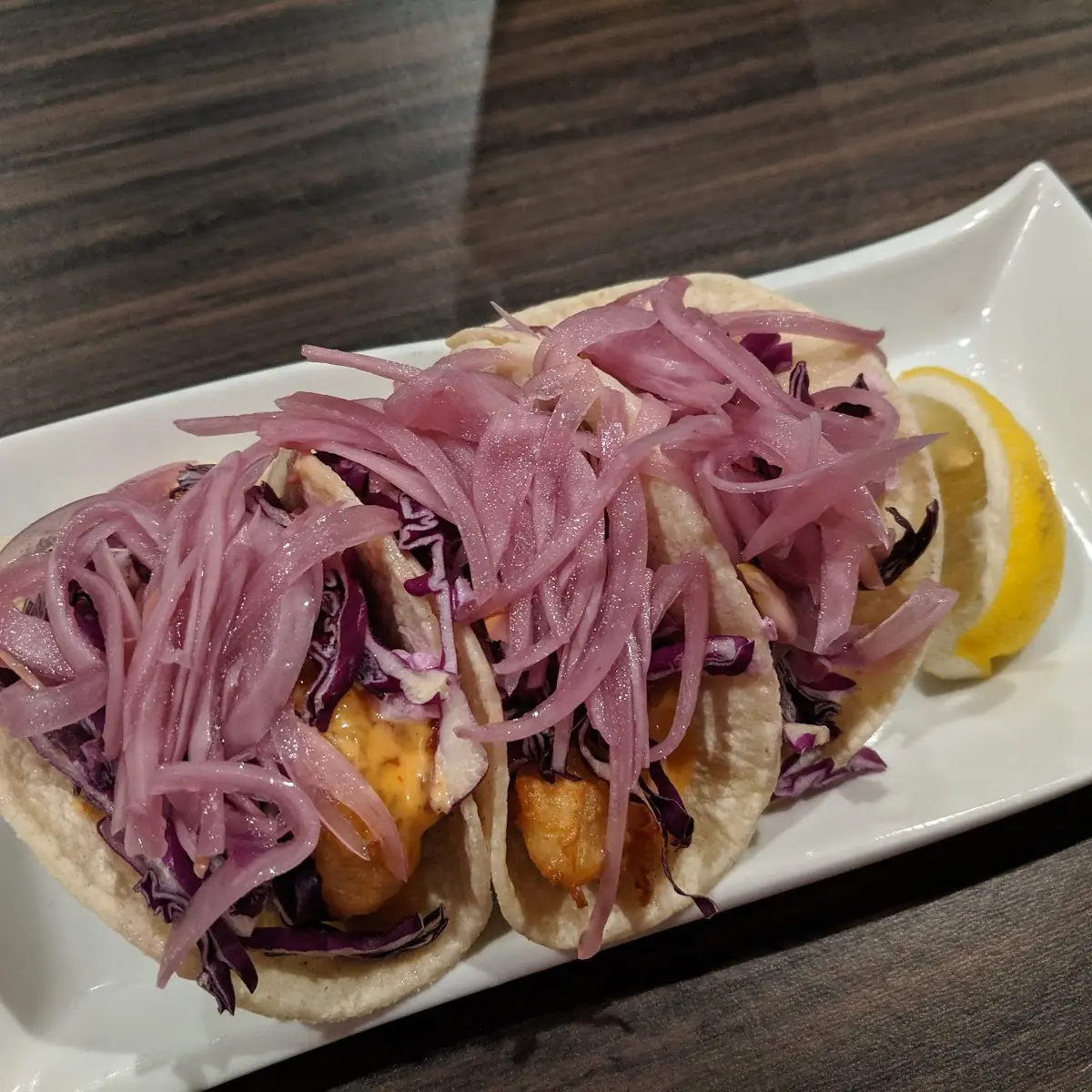Fried Rock Shrimp Tacos