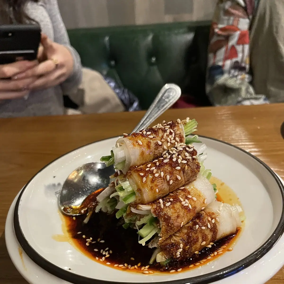 Scallions Wrapped in Pork Belly