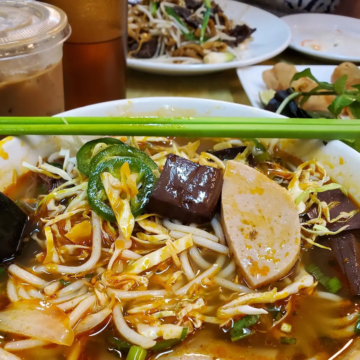 Spicy Pork Blood Pho