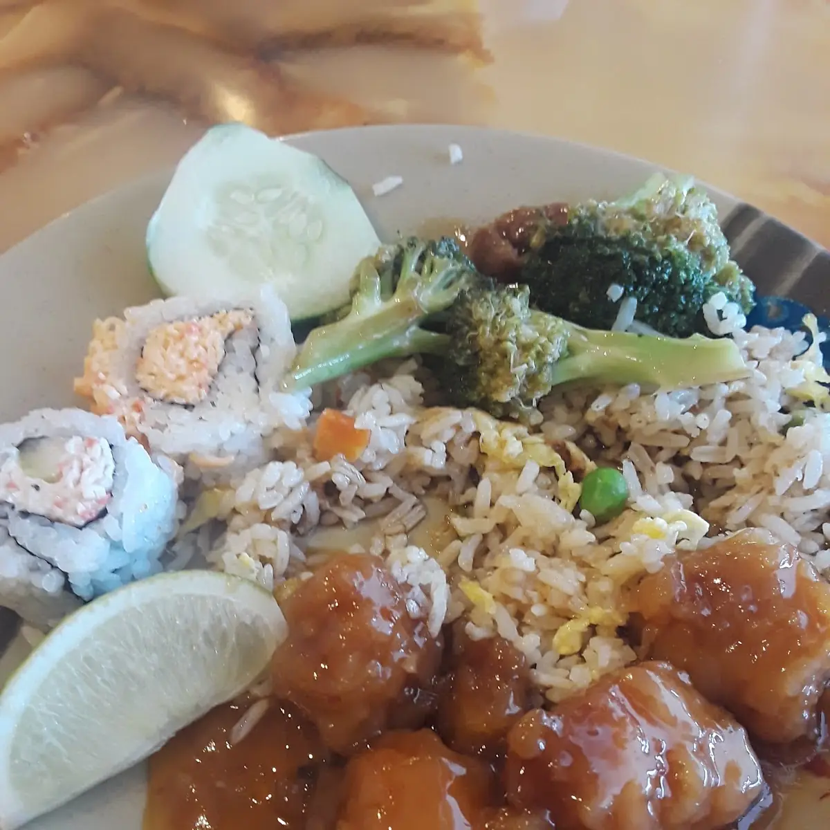 Sushi Fried Rice Orange Chicken More