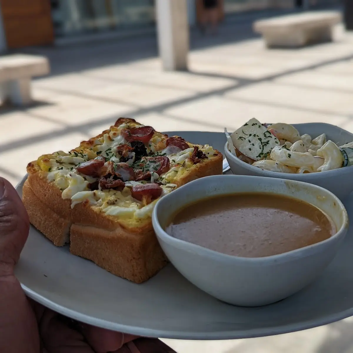 Egg Bacon & Sausage Toast