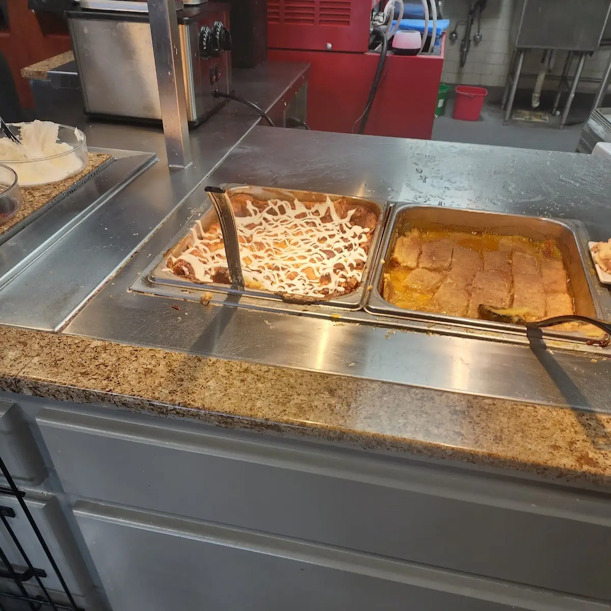 Bread Pudding & Peach Cobbler