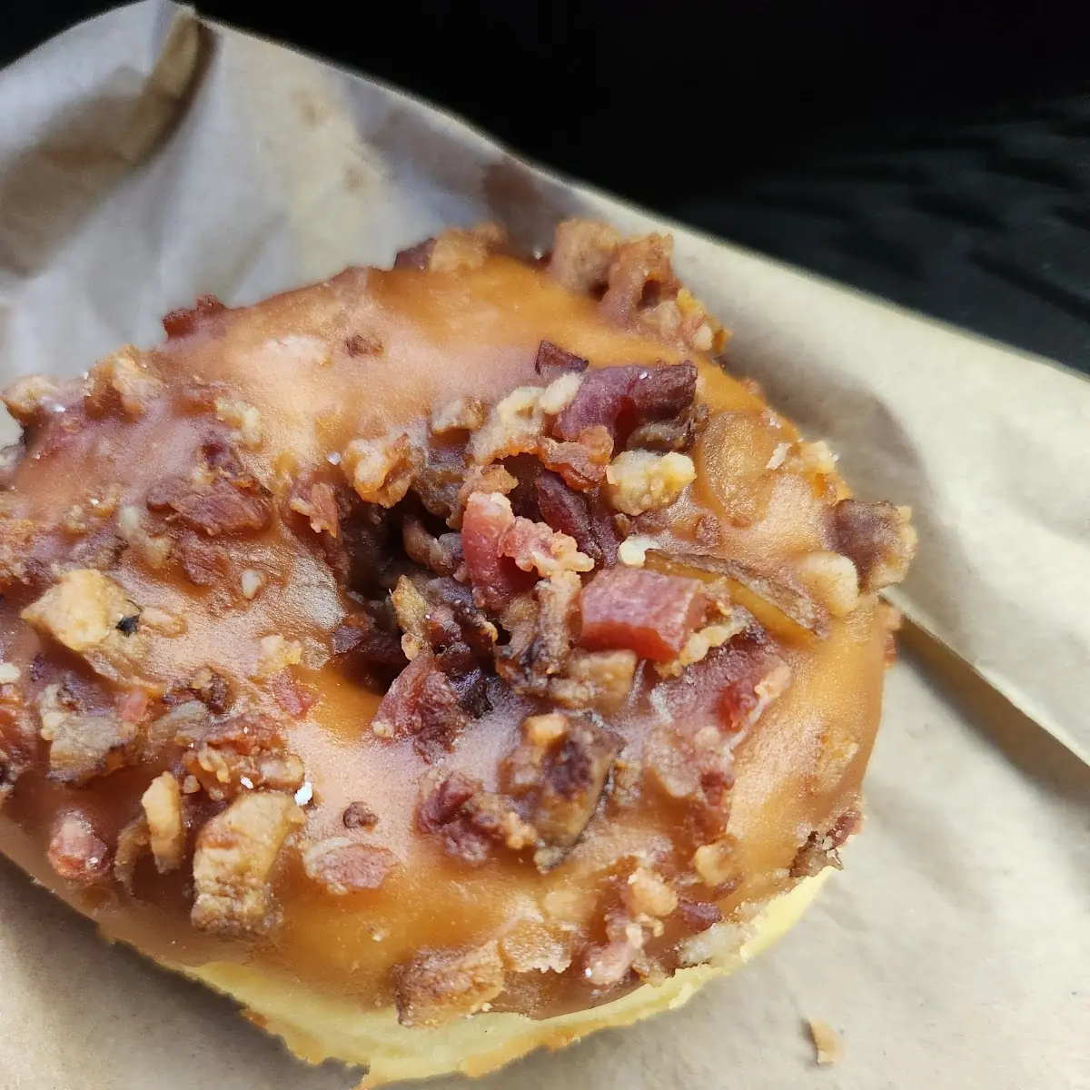 Maple Bacon Donut Breakfast Sandwich