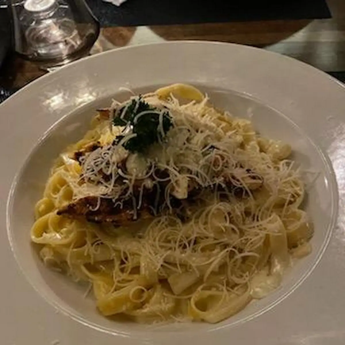 Fettuccine Alfredo with Chicken