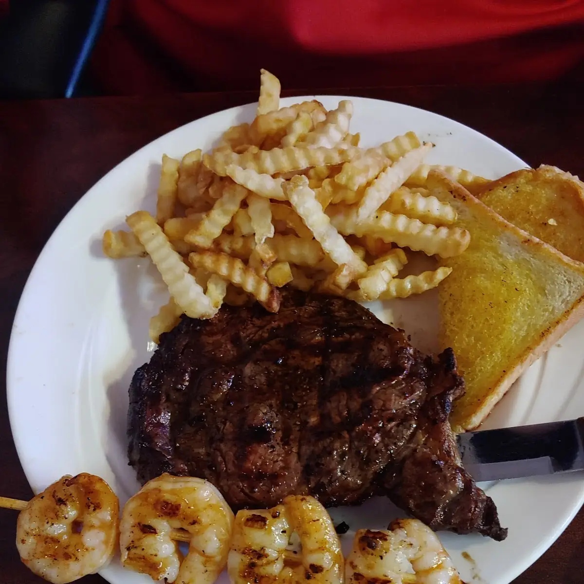 Ribeye Steak and Shrimp