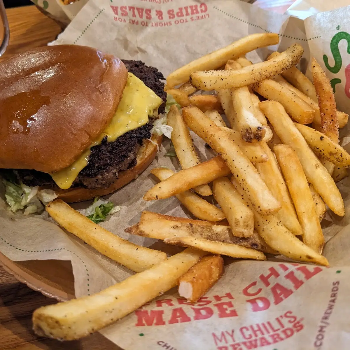 Old Timer Burger and Fries