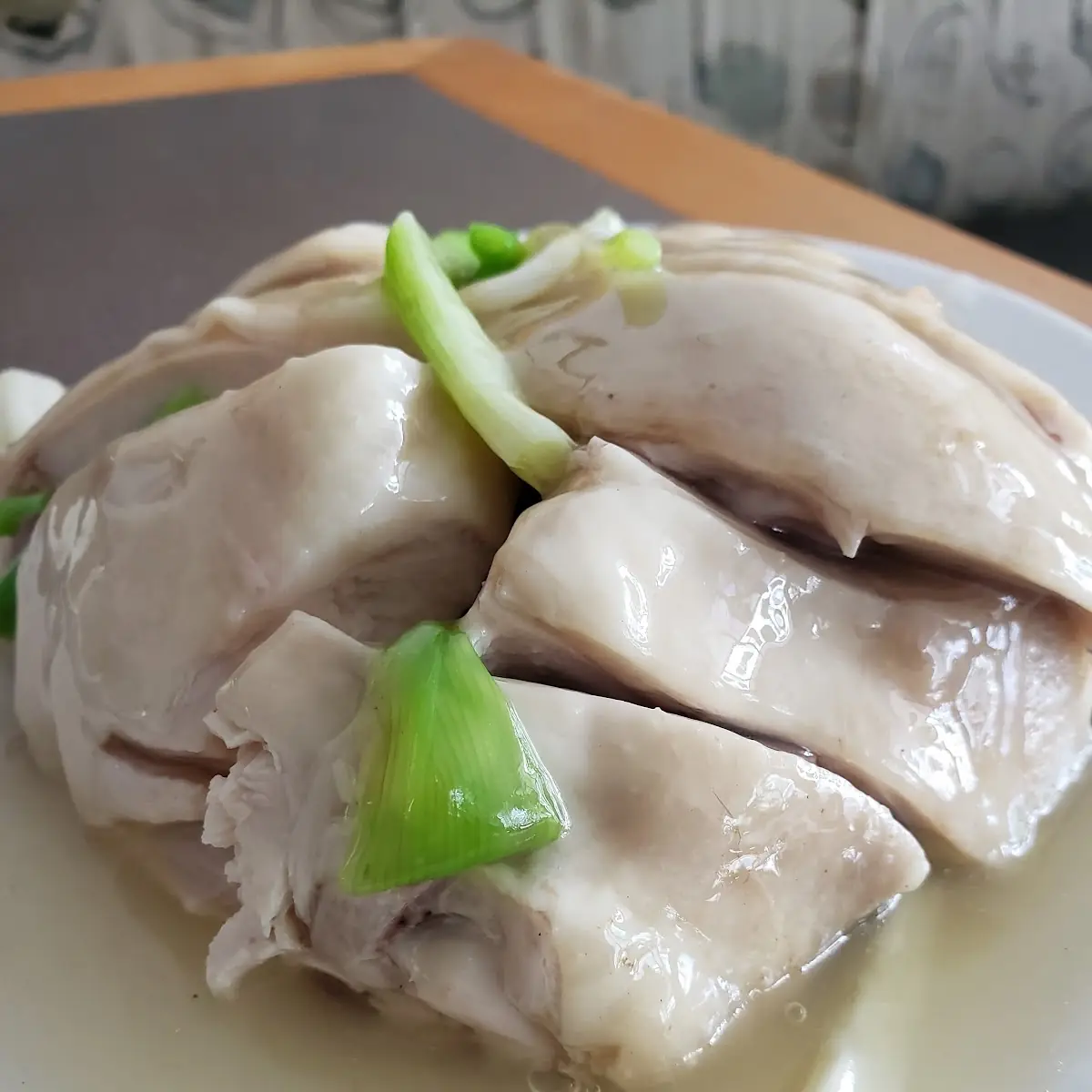 Steamed Chicken Black Mushroom and Lup Chong