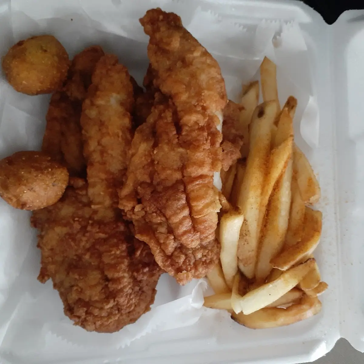 Fried Grouper and Fries