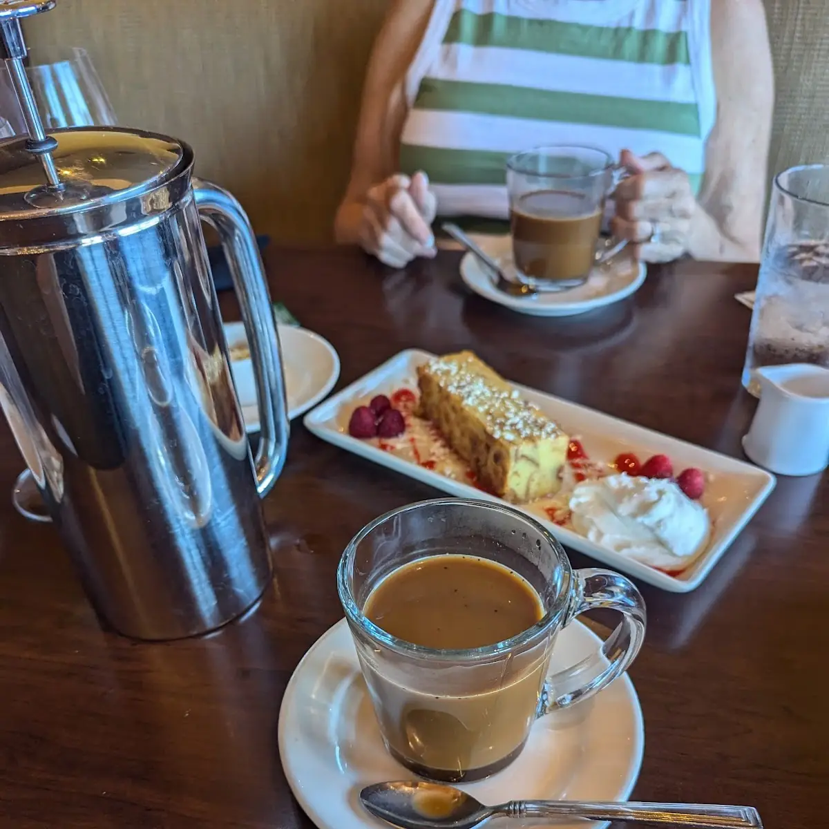 Bread Pudding and Coffee
