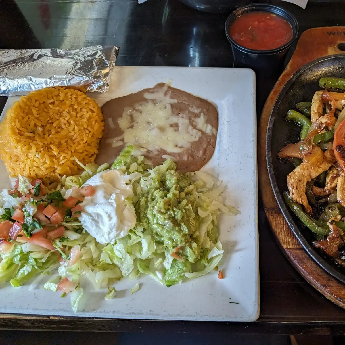 Beef Fajitas with Side