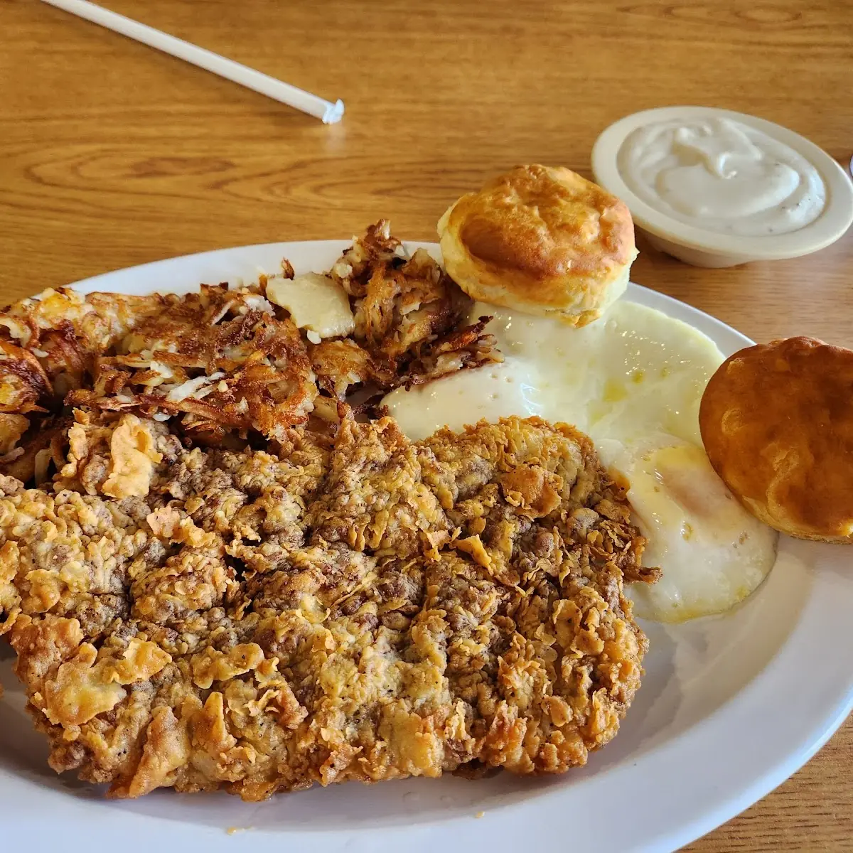 Country Fried Steak Breakfast Plate