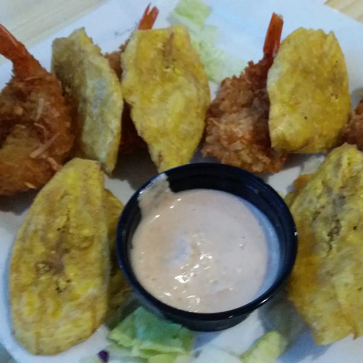 Coconut Shrimp & Plantains