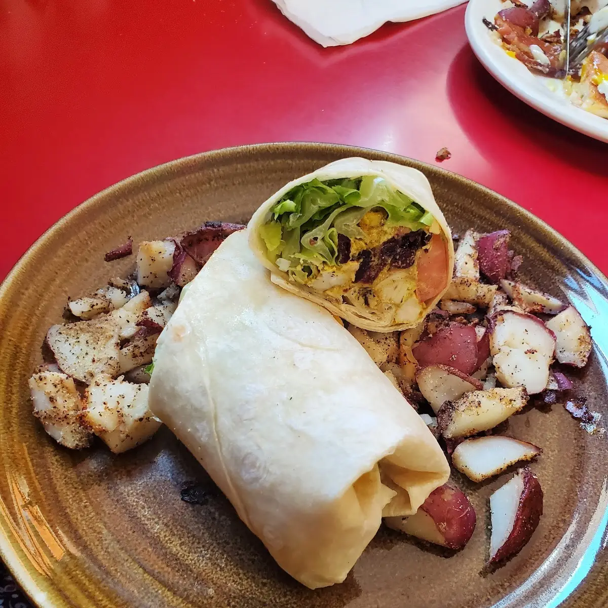 Cranberry Curry Chicken Wrap