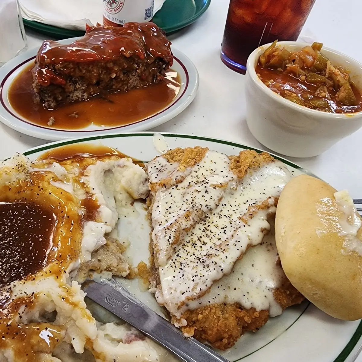 Chicken Fried Steak and Meatloaf