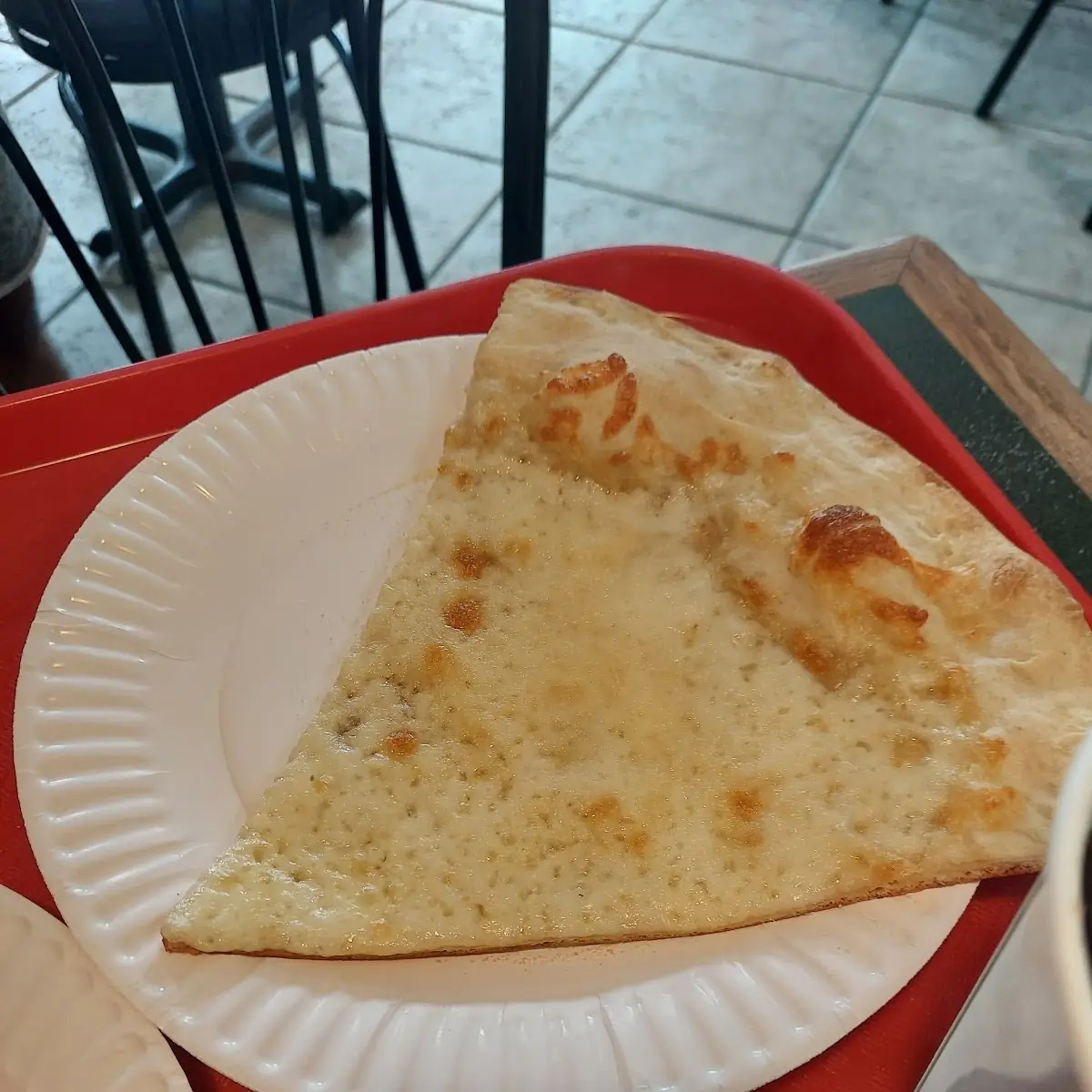 Plain Cheese Pizza Slice
