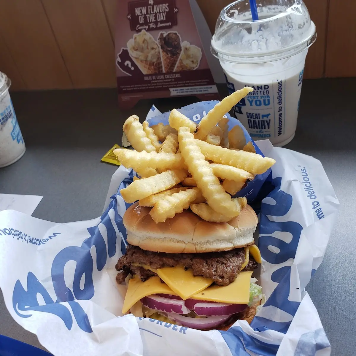 Burger and Fries