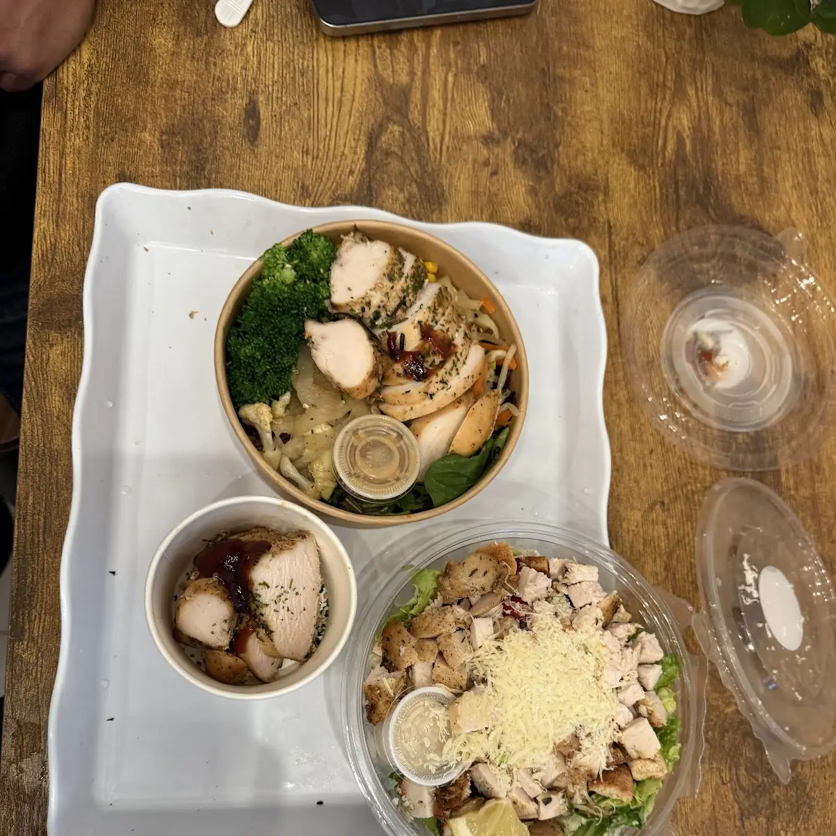 Caesar Salad and Chicken Breast