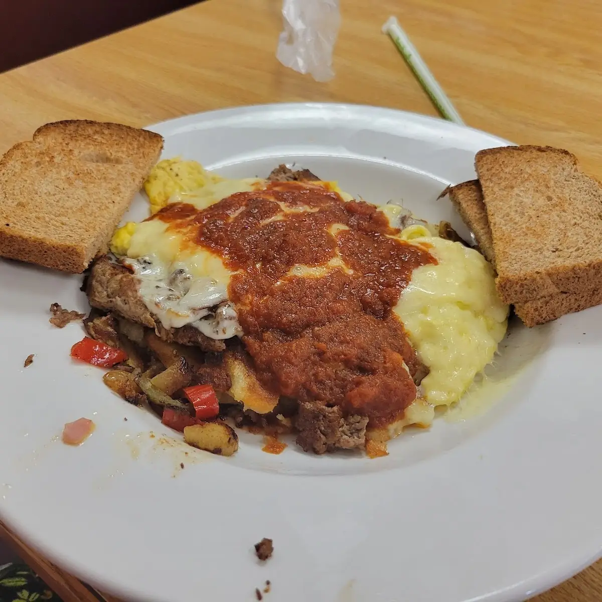 Philly Cheesesteak Omelette