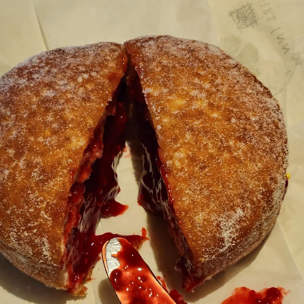 Raspberry Fresh Fruit Donut