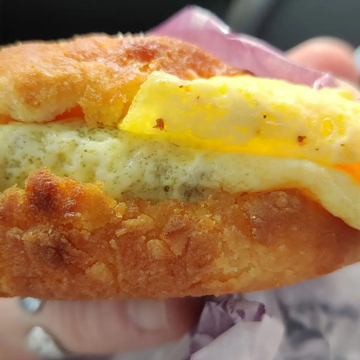 Loaded Omelette Biscuit
