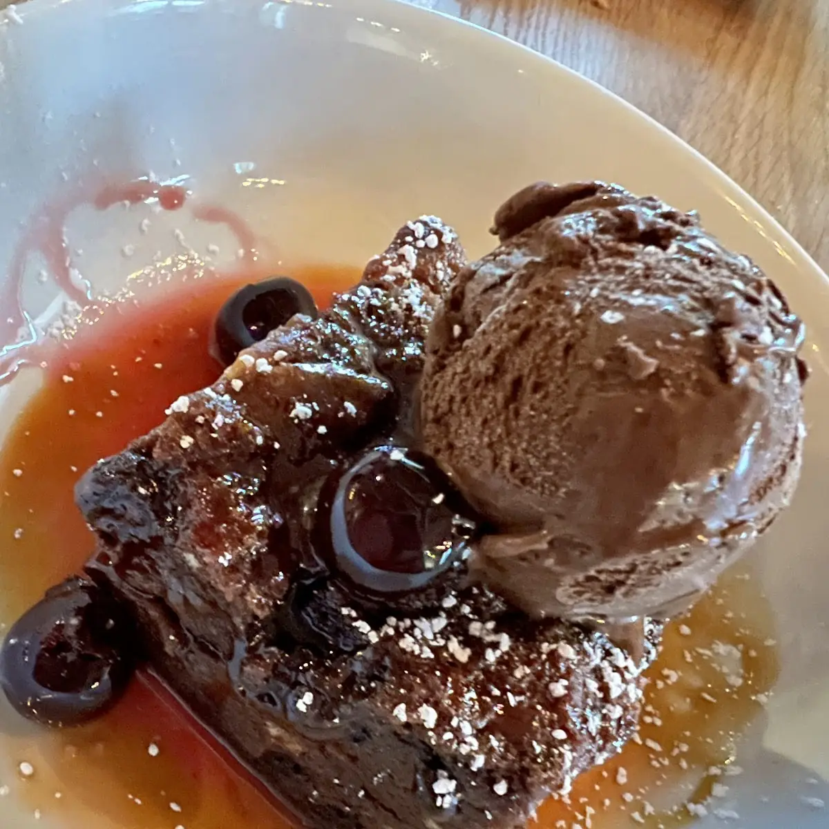 Black Cherry Bread Pudding