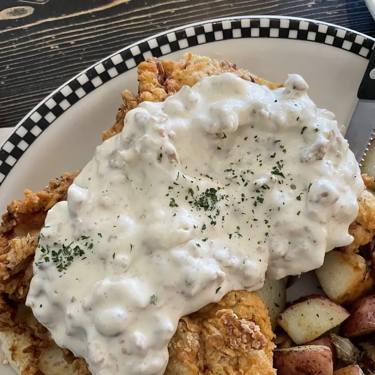 Country Fried Chicken Biscuits and Gravy