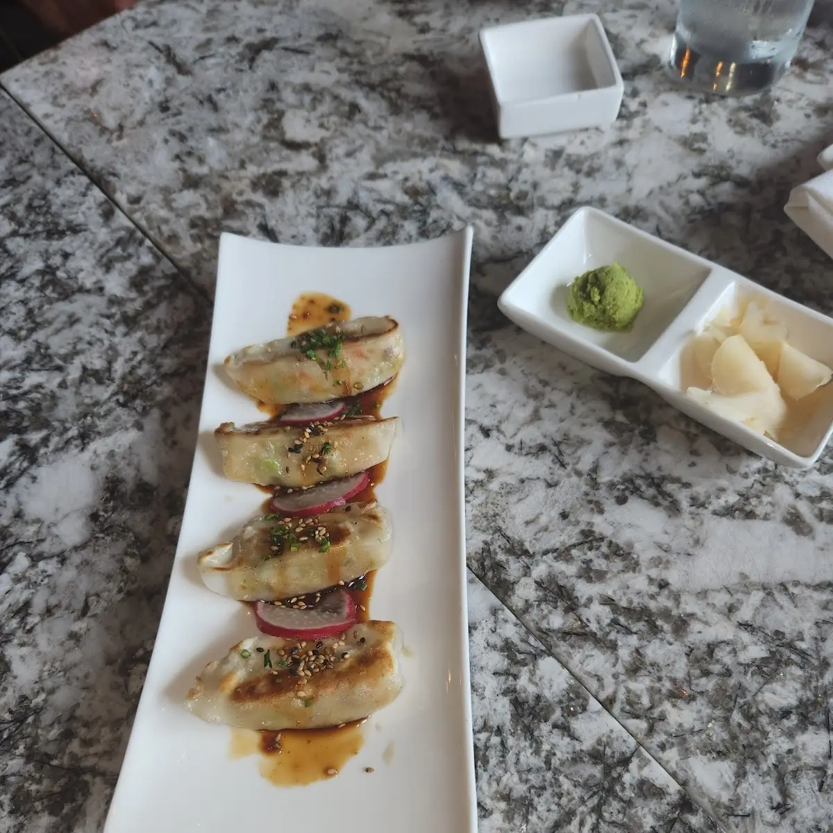 Salmon Mousse Gyoza