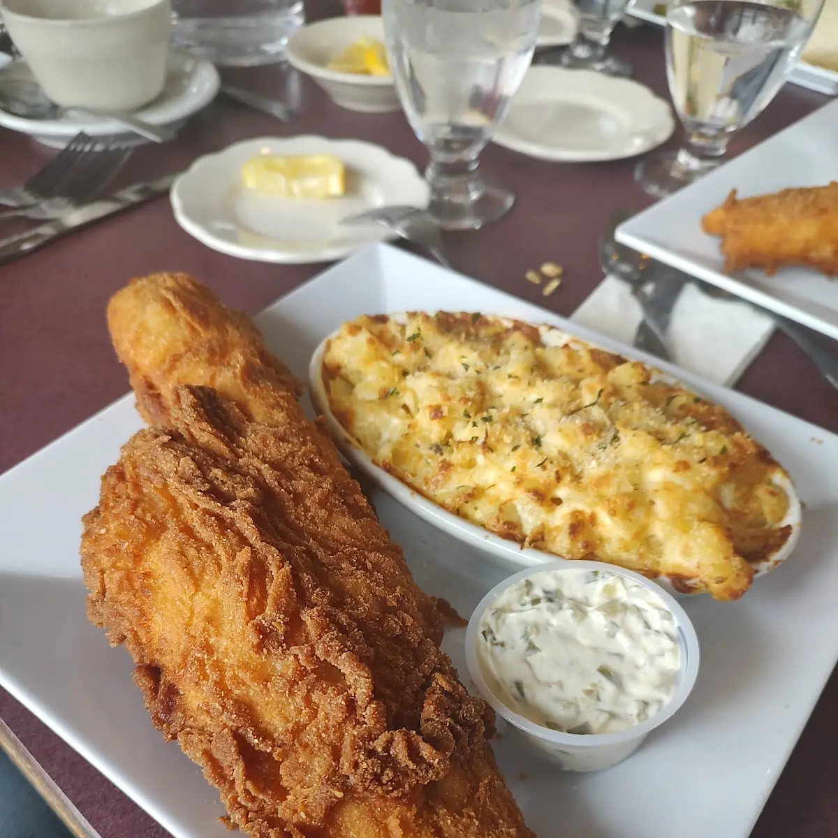 Beer Battered Haddock with Mac and Cheese Special