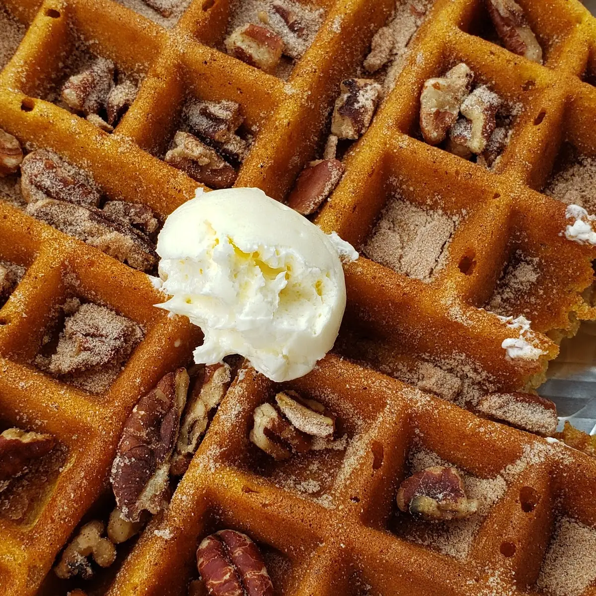 Apple Pecan Waffle