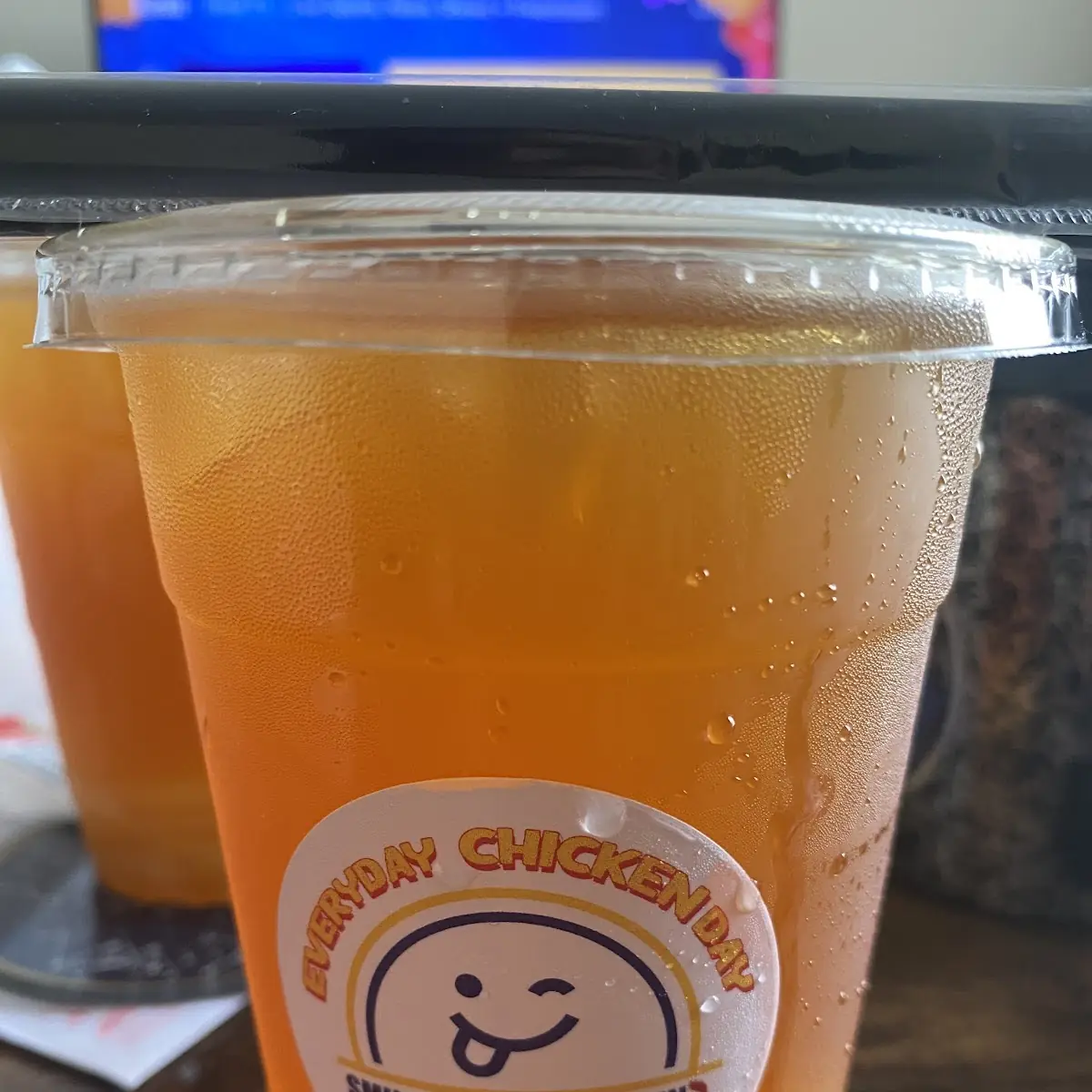 Peach Tea with Lychee Jelly
