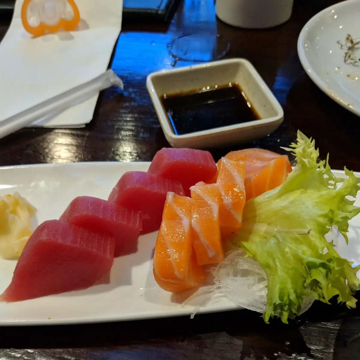 Salmon and Tuna Sashimi